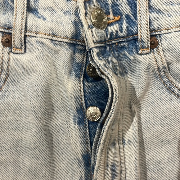 Zara TRF light wash denim shorts. - Picture 2 of 4